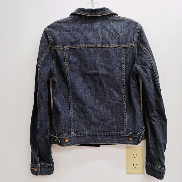 L.L.Bean‎ 1912 Jean Jacket Misses Regular Rinsed Denim XS Made in Mexico - Picture 2 of 8